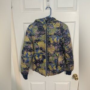 Girl’s Ivivva by Lululemon reversible down jacket size 12